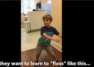 Child floss dancing